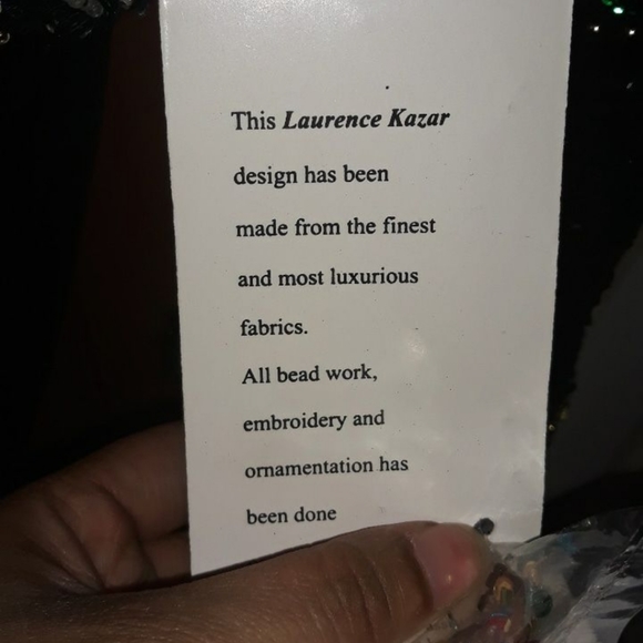 Sequins Laurence Kazar beaded vintage top - Picture 7 of 13